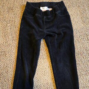 HANNA ANDRESSON black corduroy leggings | Size 5 (110cm)